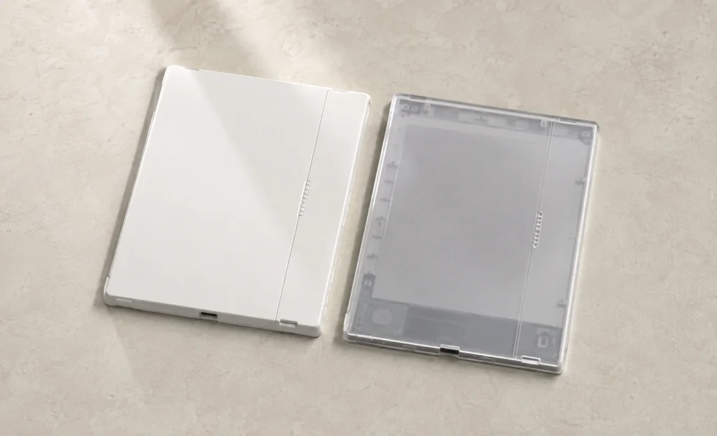 Supernote A6 X2 Nomad White and Crystal edition color comparison